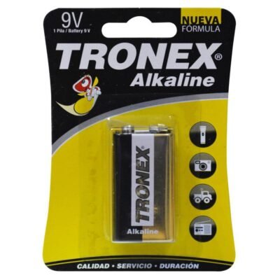 PILA TRONEX 9V ALKALINA (CUADRADA)