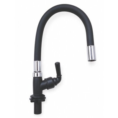 LLAVE CUELLO GANSO P/ALETA NEGRO MESA FLEXIBLE NEGRO ABS UDUKE (HT2172)