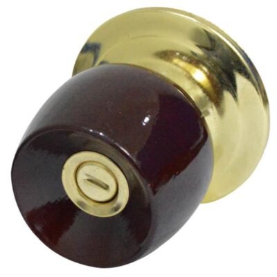 CHAPA BOLA BANO P/MADERA UDUKE COLOR VINOTINTO ESCUDO DORADO (5832-HJM) (HT20185)